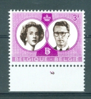 BELGIE - OBP Nr 1170 - Huwelijk Boudewijn En Fabiola - PLAATNUMMER 2 - MNH** - ....-1960