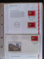 1984 Switzerland FDC "Sammelblatt" (Collecting Page) - 2/B - General Anniversaries / 1100th Anniv. Saint-Imier - 2 Of 3 - Briefe U. Dokumente