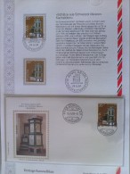 1984 Switzerland FDC "Sammelblatt" (Collecting Page) - 5/A - Pro Patria / Historic Stoves - 1 Of 4 - Cartas & Documentos