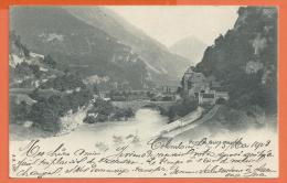 SANG034, Pont De Saint-Maurice, Précurseur,  Circulée 1903 - Saint-Maurice