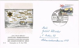 10626. Carta BERLIN (Alemania9 1966.  Jüdisches Gemeindehaus.  GHETTO - Briefe U. Dokumente