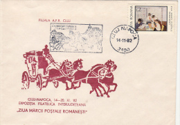 4297- SCOUTS, SCUTISME, YOUTH PIONEERS, PHILATELIC EXHIBITION, SPECIAL COVER, 1982, ROMANIA - Brieven En Documenten