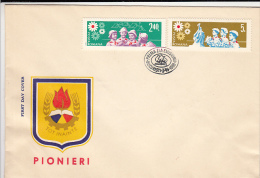 4298- SCOUTS, SCUTISME, YOUTH PIONEERS, COVER FDC, 1968, ROMANIA - Cartas & Documentos