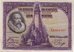 BILLETE 100 PESETAS 1928 - 100 Pesetas