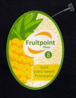 # PINEAPPLE FRUITPOINT Calibre 8 Fruit Tag Balise Etiqueta Anhanger Ananas Pina Costa Rica - Obst Und Gemüse