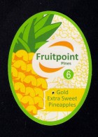 # PINEAPPLE FRUITPOINT Calibre 6 Fruit Tag Balise Etiqueta Anhanger Ananas Pina Costa Rica - Fruits & Vegetables
