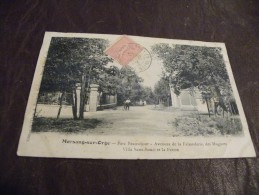 A192..CPA..91..MORSANG-SUR-ORGE..Parc Beauséjour..... Rare Beau Plan Animé... Ecrite & Voyagée 1905 - Morsang Sur Orge