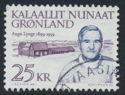 Greenland Groenland Grönland 1990, 25kr Augo Lynge, VF Used (DCGR-00002) - Gebraucht