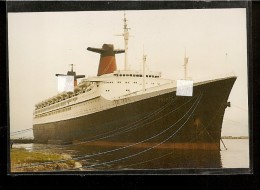 PHOTO Du PAQUEBOT " FRANCE " Au Quai De L'Oubli    ( Compagnie Générale Transatlantique ) - Autres & Non Classés