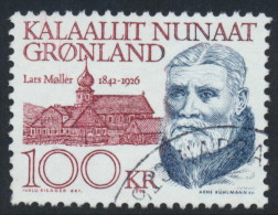 Greenland Groenland Grönland 1992, 100kr Lars Møller, F-VF Used (DCGR-00004) - Used Stamps
