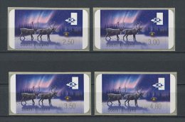 FINLANDE 2000 DISTRIBUTEURS N° 29 Série Complète ** Neufs = MNH Superbes Faune Rennes Animaux Fauna - Unused Stamps