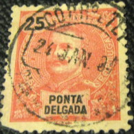 Ponta Delgada 1905 King Carlos I 25r - Used - Ponta Delgada