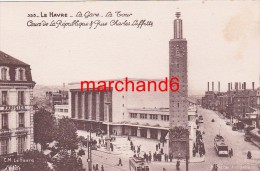 Seine Maritime Le Havre La Gare La Tour Cours De La Republique Et Rue Charles Laffitte éditeur Cm - Gare