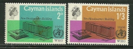 Cayman Islands      "WHO"    Set    SC# 184-85  MNH** - Cayman (Isole)