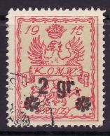 POLAND MUNICIPAL POST WARSAW 1916  MICHEL NO: 9a USED - Usati