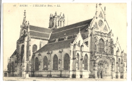 Cp, 01, Bourg-en-Bresse, L'Eglise De Brou, Voyagée 19112 - Eglise De Brou