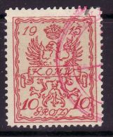 POLAND MUNICIPAL POST WARSAW 1915  MICHEL NO: 2 C  USED - Usati