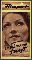 "Filmpost" "Das Mädchen Von Fanö" Mit Brigitte Horney , Joachim Gottschalk  -  Filmprogramm Nr. 25 Von Ca. 1946 - Andere & Zonder Classificatie