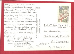 Y&T N°263 PAS DE LA CASA   Vers   FRANCE  Le    1977   2 SCANS - Storia Postale