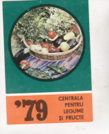 Romanian Small Calendar - 1979 CLF - Calendrier , Roumanie - Petit Format : 1971-80