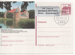 Nr. 2093,  Ganzsache Deutsche Bundespost, Herten - Bildpostkarten - Gebraucht