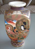 Grand Vase  Japonais  Satsuma - Sonstige & Ohne Zuordnung