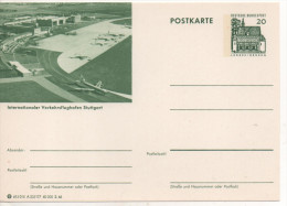 Nr. 1699,  Ganzsache Deutsche Bundespost,  Stuttgart - Illustrated Postcards - Mint