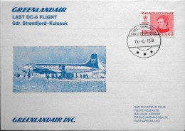 Greenlandair Last DC-6 Flight  Sdr. Strømfjord -Kulusuk  15-6-1979 ( Lot 4334 ) - Lettres & Documents