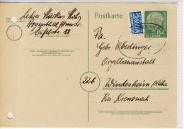 BRD - Ganzsache  10 Pf + Notopfer Steuermarke, - Postcards - Used