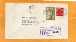 Canada 1947 Registered Cover Mailed To USA - Storia Postale