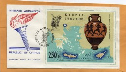 Cyprus 1967 FDC - Brieven En Documenten