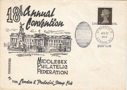 4354- MIDDLESEX PHILATELIC ANNUAL CONVENTION, SPECIAL COVER, 1968, UK - Lettres & Documents