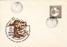 4395- BEIRA BAIZA PHILATELIC EXHIBITION, SPECIAL COVER, 1970, PORTUGAL - Briefe U. Dokumente