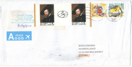 BELGIO - BELGIE - BELGIQUE - 2013 - 2 X 5F Rubens + 2 X 0,44€ Clovis/MVTM - Viaggiata Da Liege Per Adazi, Latvia - Storia Postale