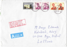 BELGIO - BELGIE - BELGIQUE - 2013 - Journée Du Timbre + 2 X 30 + 2 X 32 - Viaggiata Da Liege Per Adazi, Latvia - Storia Postale