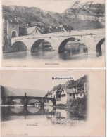 Cpa Suisse Saint-ursanne Lot De 2 Cartes  Non Circulé) - Saint-Ursanne