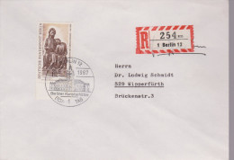 D 588) Berlin MiNr 308 FDC: Christus-Johannes-Gruppe; Holzstatue Eines Unbekannten Meisters Aus Oberschwaben (um 1320) - Lettres & Documents