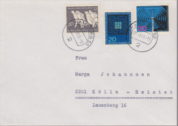 D 591) BRD MiNr 579, 580, 581 FDC: Vertreibung, Evangelischer Kirchentag Köln, Funkausstellung 1965 Stuttgart - Covers & Documents