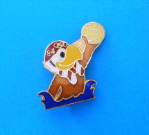 WATER-POLO ... OLYMPIC GAMES LOS ANGELES 1984. Mascot Sam * Pin Badge Waterpolo Wasserball Pallanuoto Polo Acuatico - Water-Polo