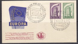 Europa Cept 1956 Belgium 2v FDC (F2238) - 1956