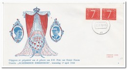 Nederland 1968, Birth Of Prince Of Orange Nassau 17-4 In 1968 - Cartas & Documentos