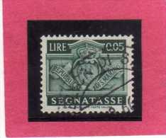 SAN MARINO 1945 SEGNATASSE DUE TASSE TAXE CENT. 5  (00,5) USATO USED - Postage Due