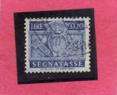 SAN MARINO 1945 SEGNATASSE DUE TASSE TAXE CENT. 20  (0,20) USATO USED - Timbres-taxe