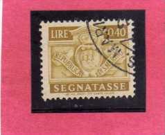 SAN MARINO 1945 SEGNATASSE DUE TASSE TAXE CENT. 40  (0,40) USATO USED - Postage Due