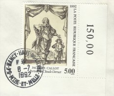 Année 1992, N° 2761, Jacques CALLOT, Né à Nancy, Oblitération Concordante - Storia Postale