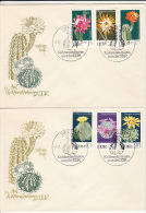 CACTUSSES, COVER FDC, 2X, 1970, GERMANY - Cactus