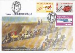 POSTAL SERVICE ANNIVERSARY, COVER FDC, 2002, ROMANIA - FDC