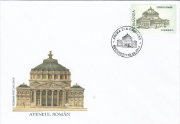 ROMANIAN ATHENEUM- BUCHAREST, COVER FDC, 2004, ROMANIA - FDC