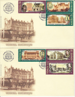 OLD BUCHAREST, BUILDINGS, HORSE TRAM, TRAMWAY, COVER FDC, 2X, 2007, ROMANIA - FDC