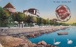 Suisse - Nyon - Nouveau Quai - Postmarked 1918 - Nyon